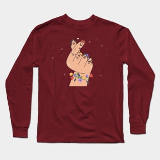 finger family hand drawn Long Sleeve T-Shirt